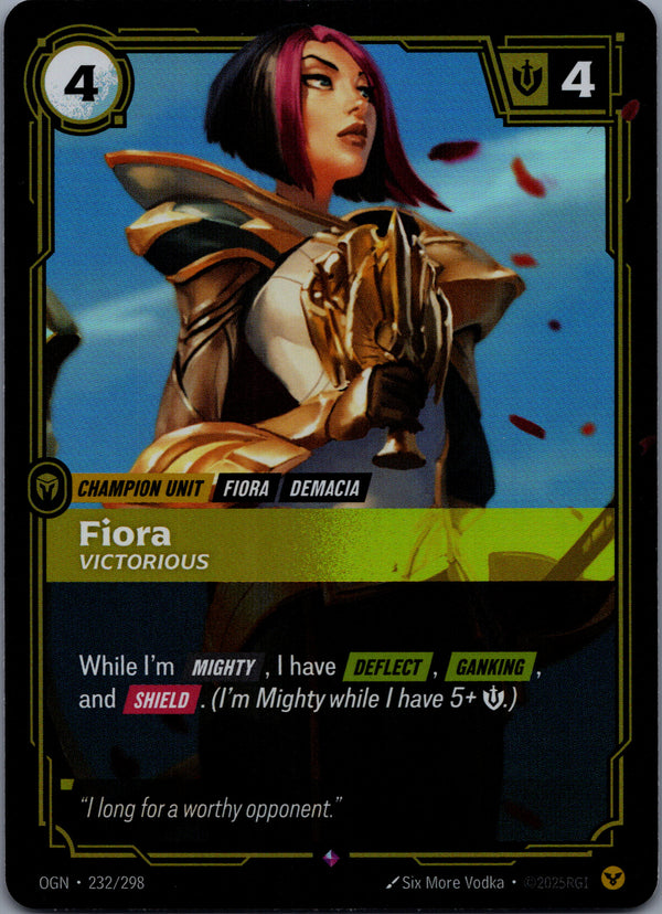 232 Fiora - Victorious [Foil] Origins Rare Near Mint