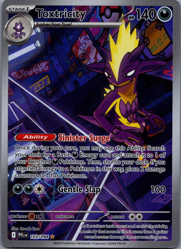 103 Toxtricity Phantasmal Flames Illustration Rare Near Mint