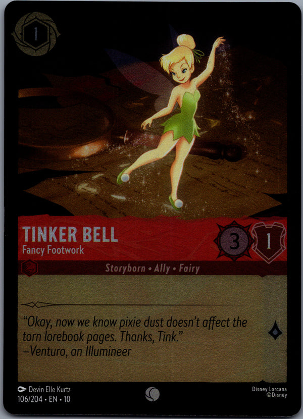 106 Tinker Bell - Fancy Footwork [Foil] Whispers in the Well Common Near Mint