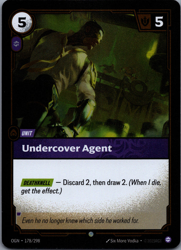178 Undercover Agent [Foil] Origins Common Near Mint