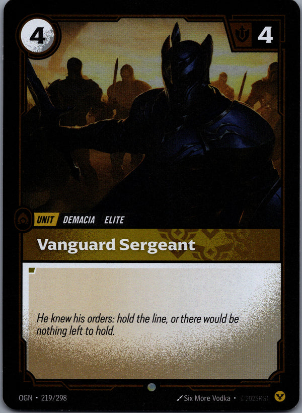 219 Vanguard Sergeant [Foil] Origins Common Near Mint