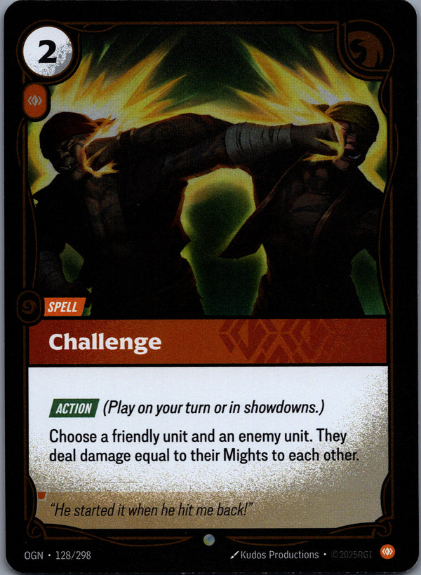 128 Challenge [Foil] Origins Common Near Mint