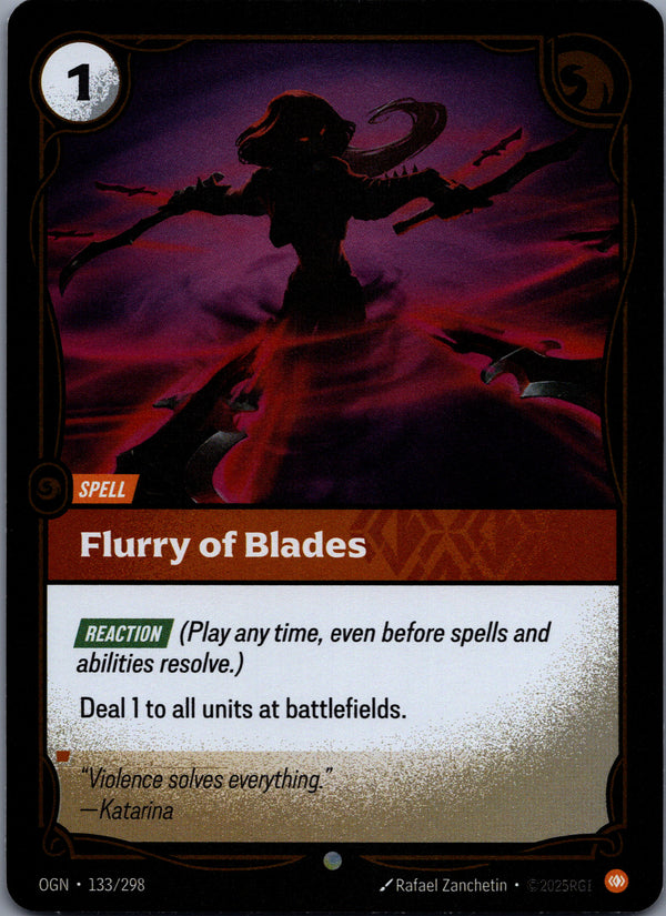 133 Flurry of Blades [Foil] Origins Common Near Mint
