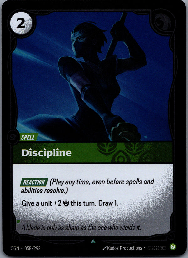058 Discipline [Foil] Origins Uncommon Near Mint