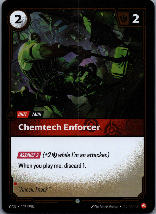 003 Chemtech Enforcer [Foil] Origins Common Near Mint