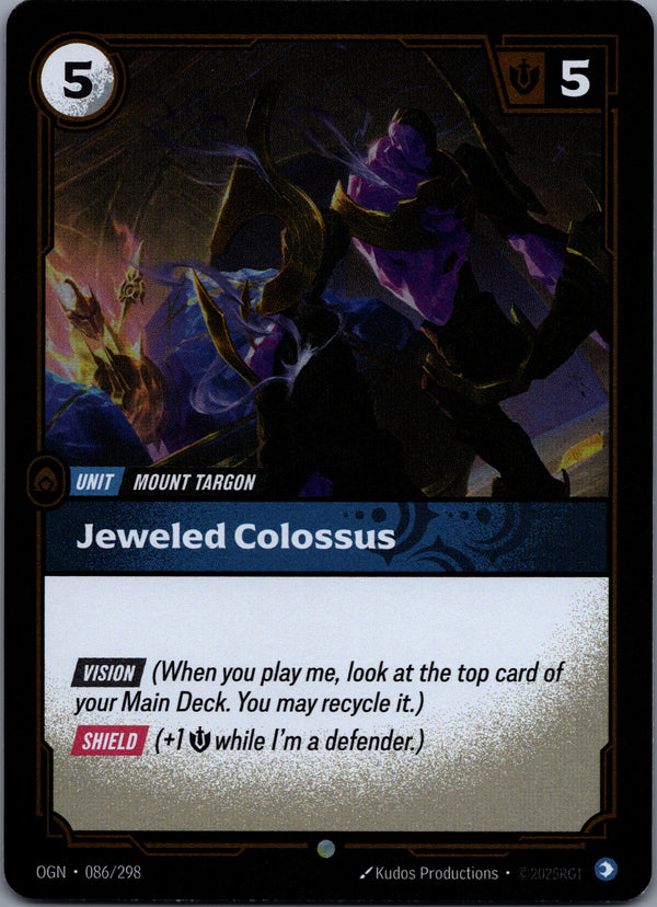 086 Jeweled Colossus [Foil] Origins Common Near Mint