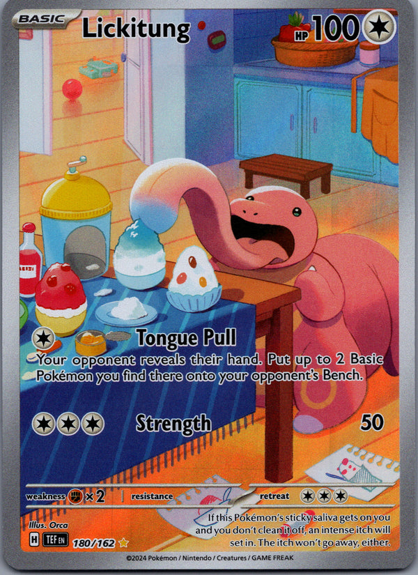 180 Lickitung Temporal Forces Illustration Rare Near Mint