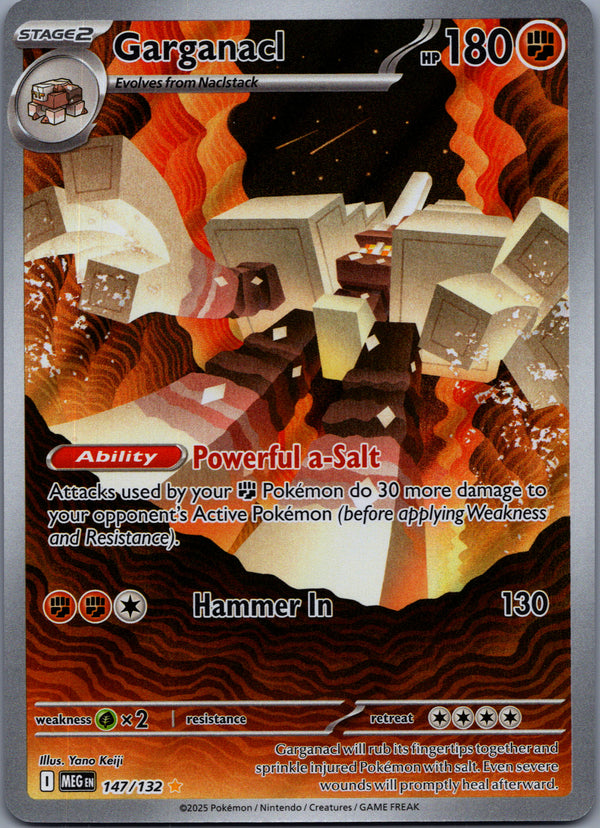 147 Garganacl Mega Evolution Illustration Rare Near Mint