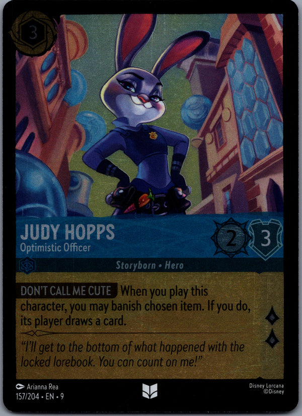 157 Judy Hopps - Optimistic Officer [Foil] Fabled Uncommon Near Mint