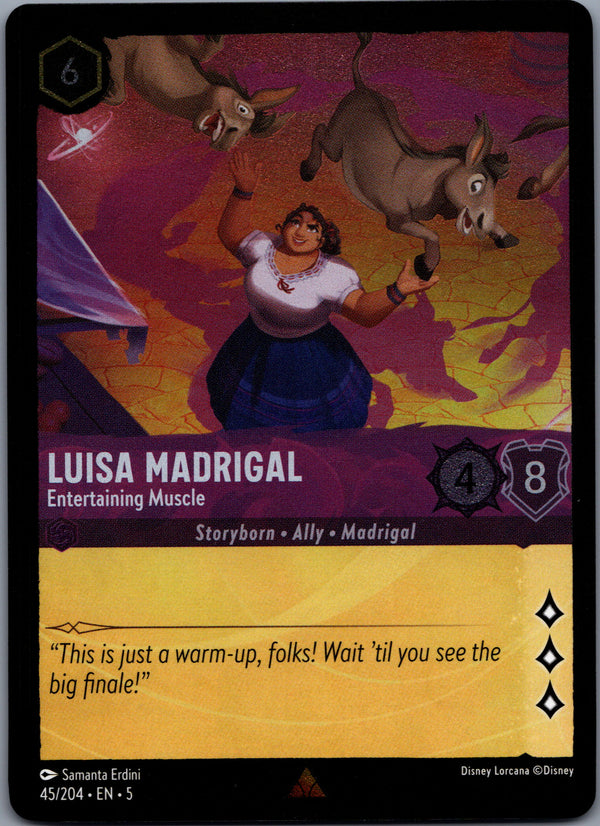 045 Luisa Madrigal - Entertaining Muscle [Foil] Shimmering Skies Rare Near Mint