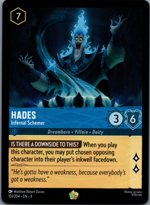 151 Hades - Infernal Schemer Fabled Legendary Near Mint