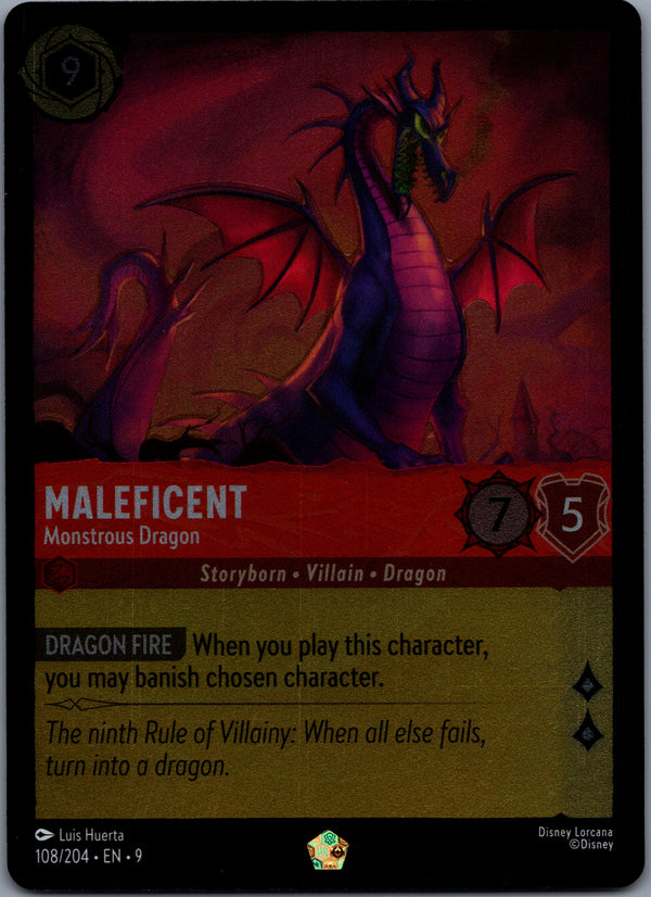 108 Maleficent - Monstrous Dragon [Foil] Fabled Legendary Near Mint