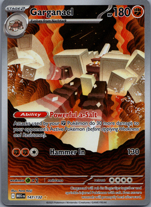 147 Garganacl Mega Evolution Illustration Rare NM