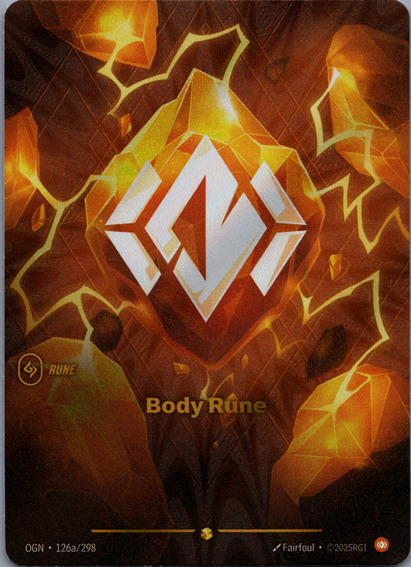 126a Body Rune [Alternate Art] Origins Showcase Near Mint