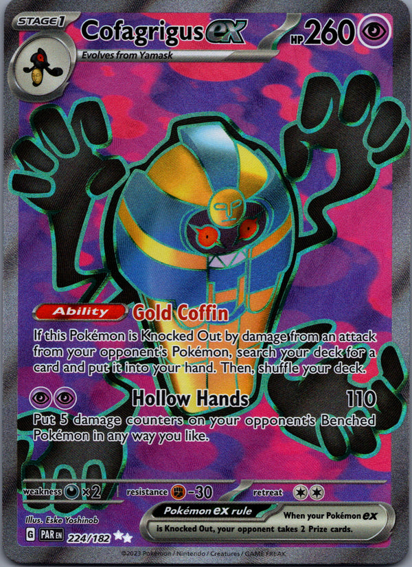 224 Cofagrigus ex Paradox Rift Ultra Rare Near Mint
