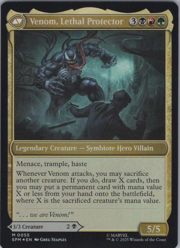 055 Eddie Brock [Foil] Marvel's Spider-Man Mythic Foil Near Mint