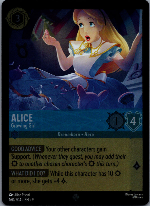 160 Alice - Growing Girl [Foil] Fabled Super Rare Near Mint