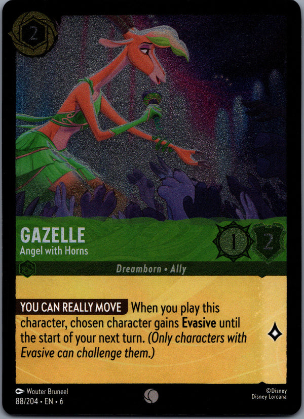 088 Gazelle - Angel with Horns [Foil] Azurite Sea Common Near Mint