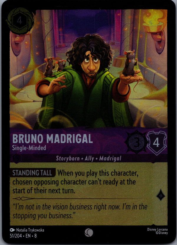 051 Bruno Madrigal - Single-Minded [Foil] Reign of Jafar Common Near Mint