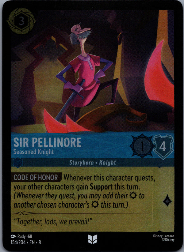154 Sir Pellinore - Seasoned Knight [Foil] Reign of Jafar Uncommon Near Mint