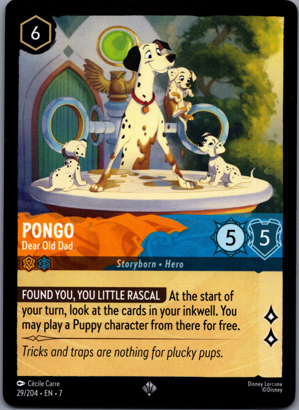 029 Pongo - Dear Old Dad Archazia's Island Super Rare Near Mint