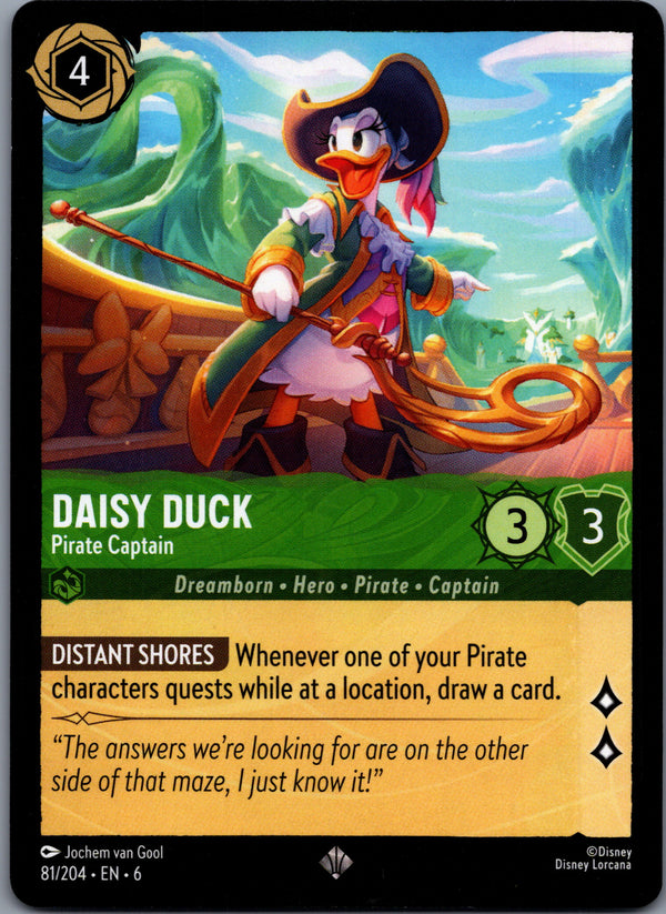 081 Daisy Duck - Pirate Captain Azurite Sea Super Rare Near Mint