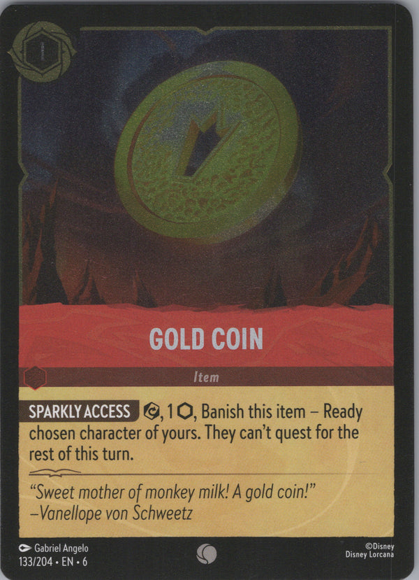 133 Gold Coin [Foil] Azurite Sea Common Near Mint