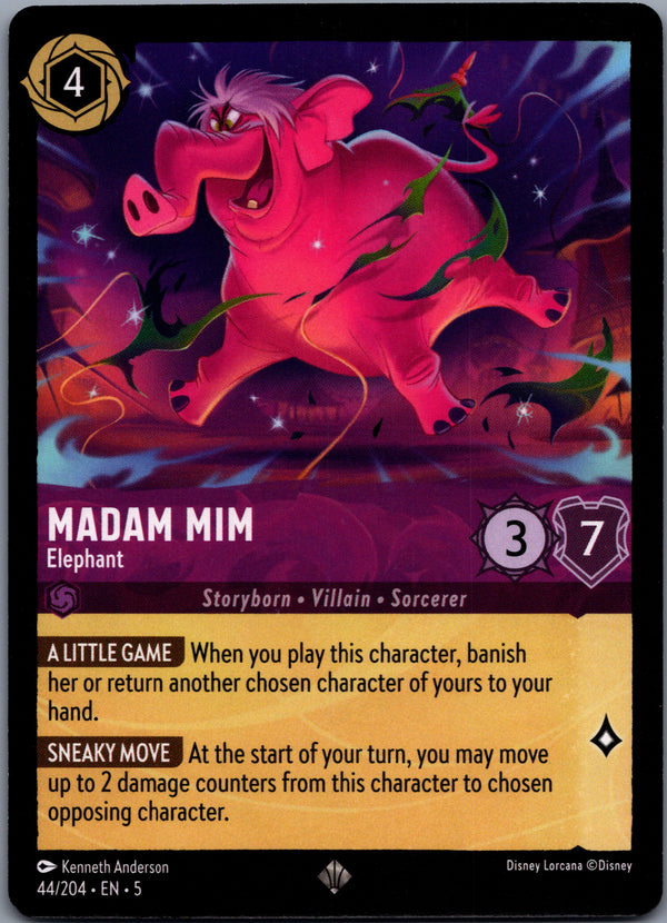 044 Madam Mim - Elephant Shimmering Skies Rare Near Mint