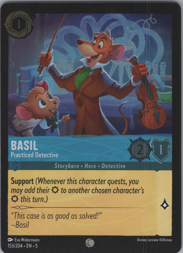 153 Basil - Practiced Detective [Foil] Shimmering Skies Common Near Mint