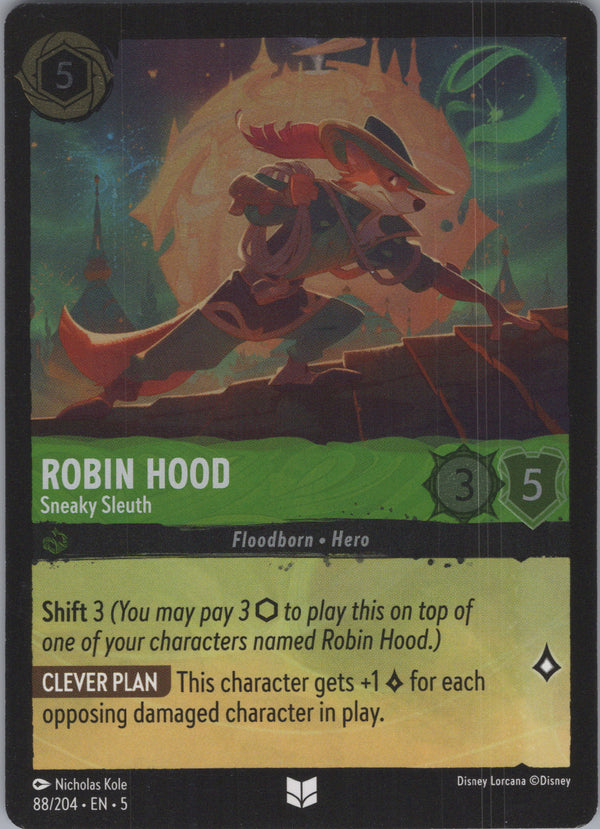088 Robin Hood - Sneaky Sleuth [Foil] Shimmering Skies Uncommon Near Mint