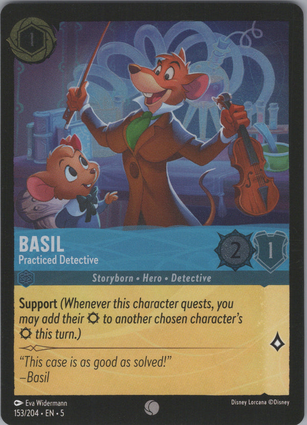 153 Basil - Practiced Detective [Foil] Shimmering Skies Common Near Mint