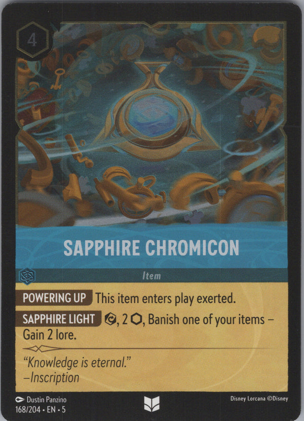 168 Sapphire Chromicon [Foil] Shimmering Skies Uncommon Near Mint