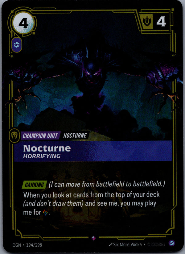 194 Nocturne - Horrifying [Foil] Origins Rare Near Mint