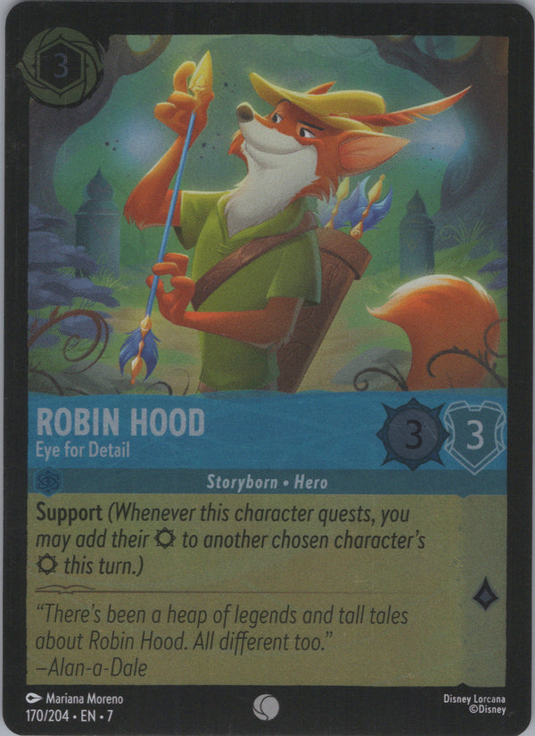 170 Robin Hood - Eye for Detail [Foil] Archazia's Island Common Near Mint