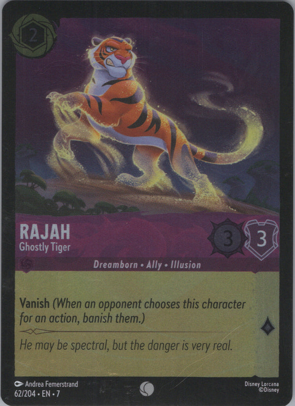 062 Rajah - Ghostly Tiger [Foil] Archazia's Island Common Near Mint