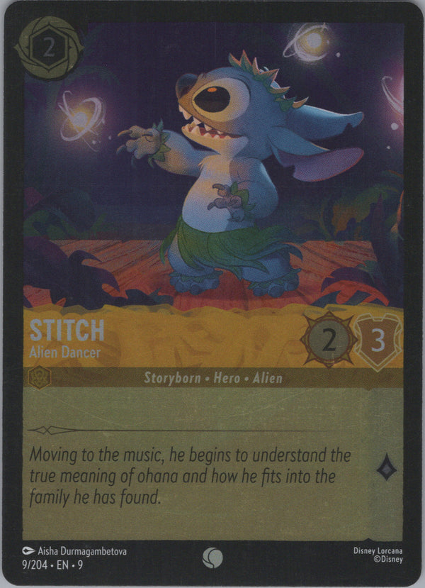 009 Stitch - Alien Dancer [Foil] Fabled Common Near Mint