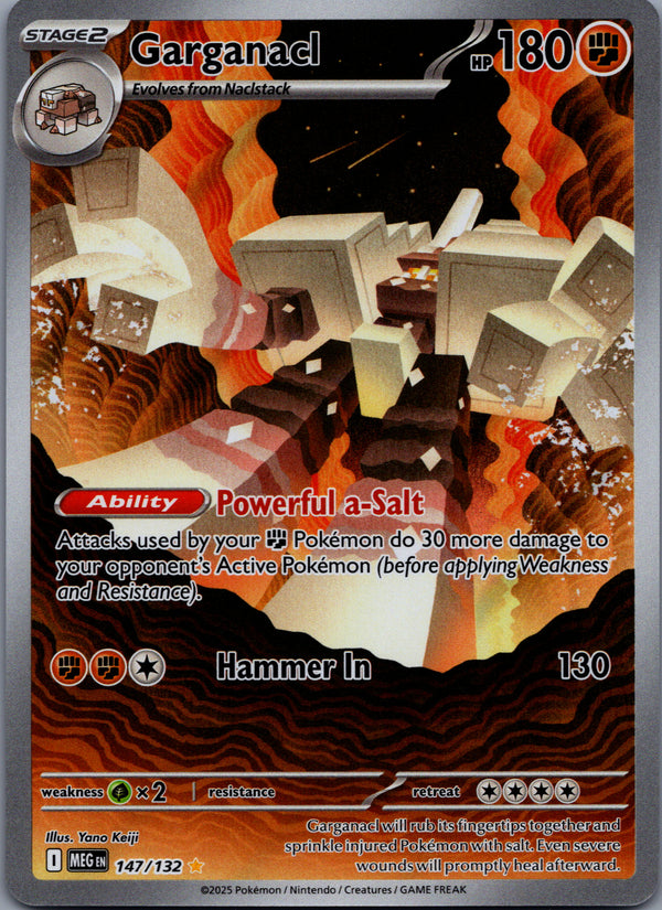 147 Garganacl Mega Evolution Illustration Rare NM