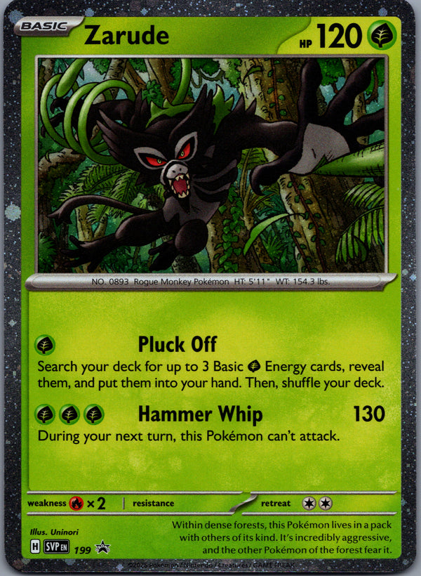 199 Zarude SV Black Star Promos Promo Near Mint