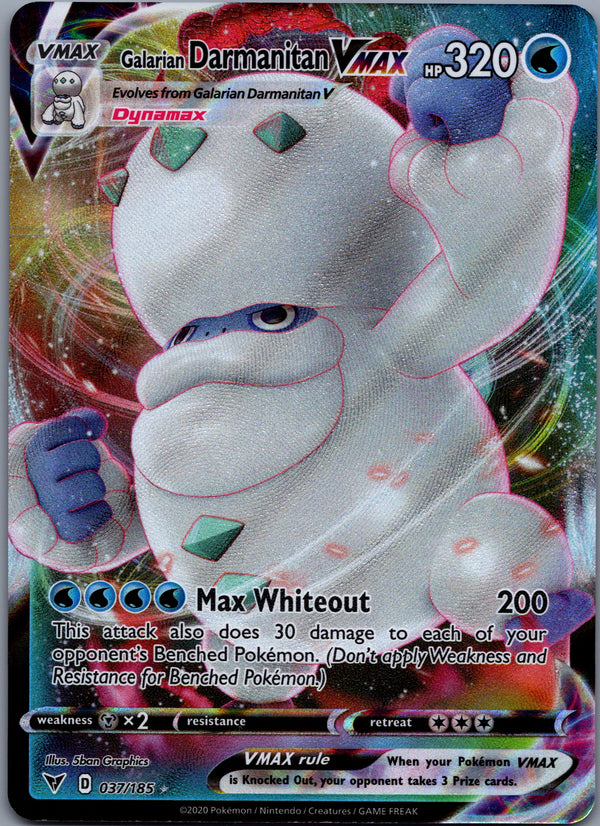 037 Galarian Darmanitan VMAX Vivid Voltage Holo Rare VMAX Near Mint