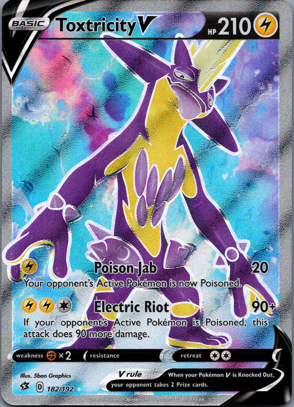 182 Toxtricity V Rebel Clash Rare Ultra Near Mint