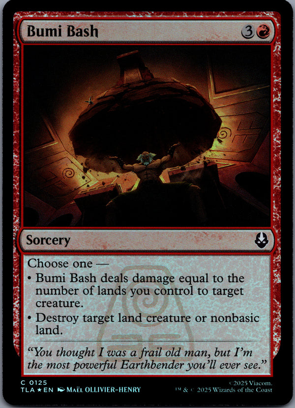 125 Bumi Bash [Foil] Avatar The Last Airbender Common Foil NM