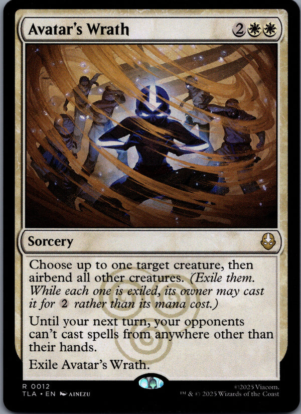 012 Avatar's Wrath Avatar The Last Airbender Rare Normal NM