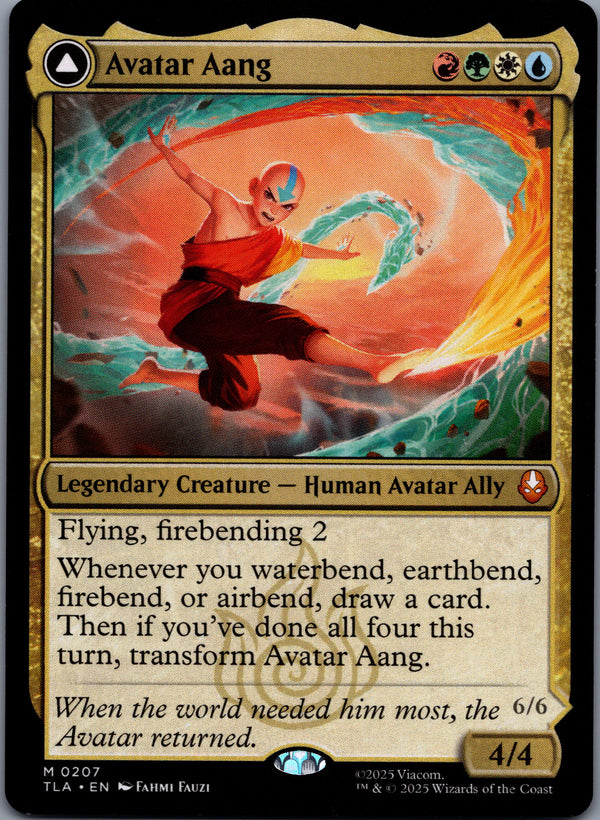 207 Avatar Aang Avatar The Last Airbender Mythic Rare Normal Near Mint