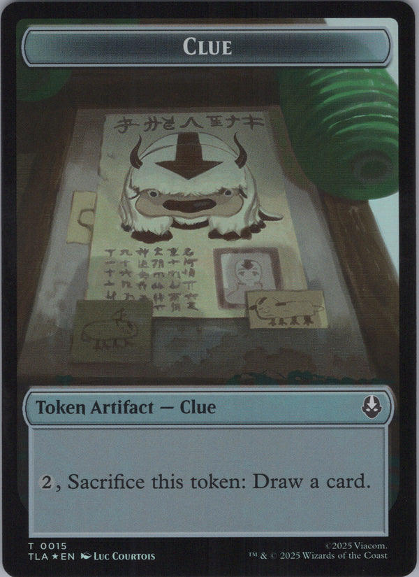 004 Ally // Clue [Token Foil] Avatar The Last Airbender Uncommon Token Foil Near Mint