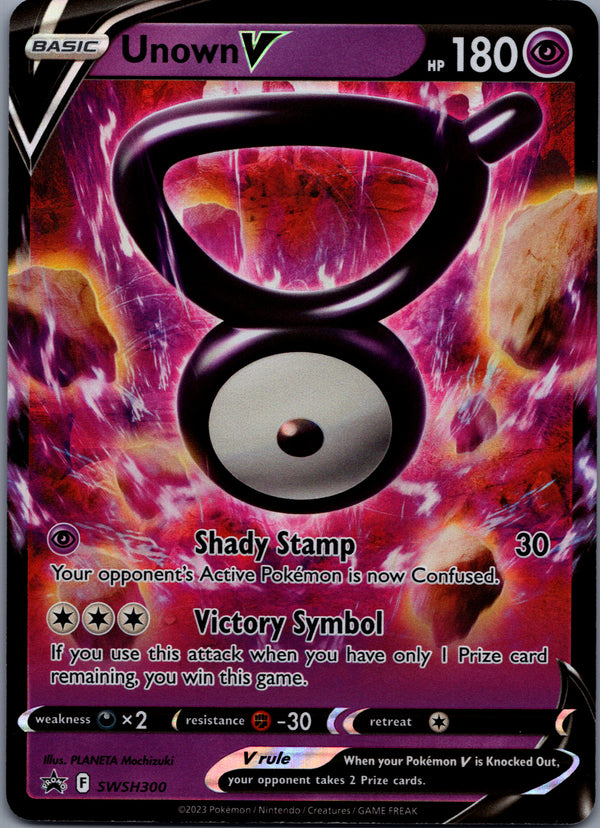 SWSH300 Unown V SWSH Black Star Promos Promo Near Mint