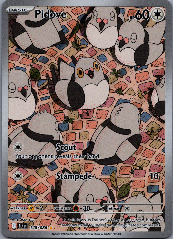 148 Pidove Black Bolt Illustration Rare Near Mint