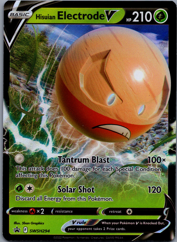 SWSH294 Hisuian Electrode V SWSH Black Star Promos Promo Near Mint