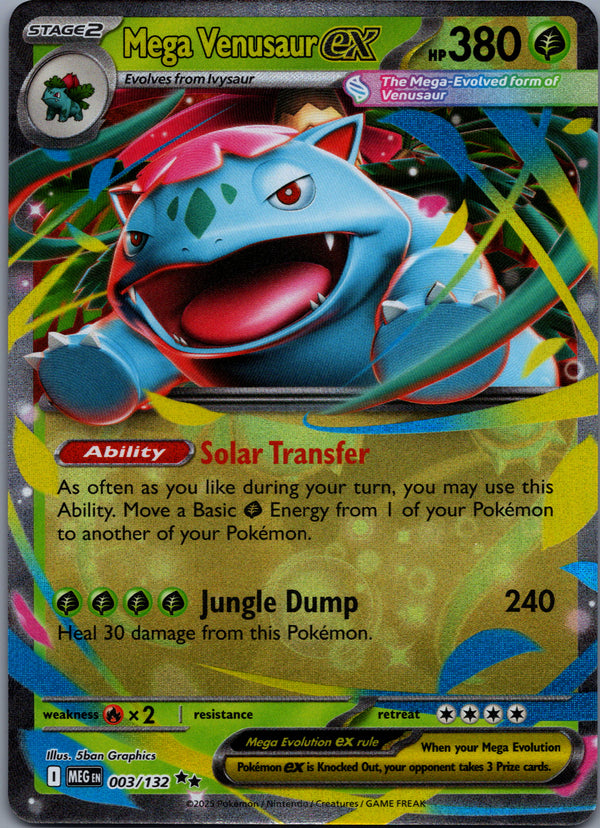003 Mega Venusaur ex Mega Evolution Double Rare NM