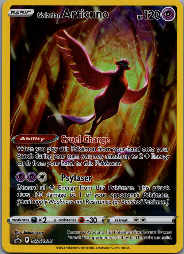 SWSH282 Galarian Articuno SWSH Black Star Promos Promo NM