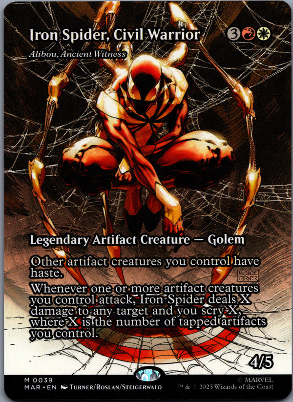 039 Iron Spider, Civil Warrior - Alibou, Ancient Witness Marvel Universe Mythic Normal Near Mint